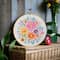 6" Floral Stamped Design Embroidery Kit with Hoop by Loops & Threads®